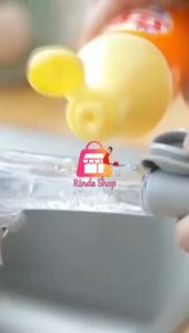 แปรงล้างหม้อ และจาน เติมน้ํายาล้างจานได้ แปรงอเนกประสงค์ เครื่องครัว แถมหัวฟองน้ํา 2 ชิ้น