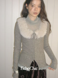 Layered Waist Shaping High Turtleneck Knitwear