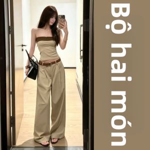 SUSIEYUAN | Bộ Đồ Hè 2 Mảnh Thời Trang cho Phụ Nữ Bé Nhỏ