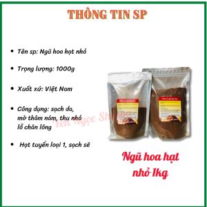 Gói 1kg hạt ngũ hoa đặp mặt | Mặt nạ Ngũ hoa hạt đắp mặt