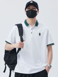 Áo Thun Polo Cổ Polo Thêu Cao Cấp Cho Nam Mùa Hè Tay Ngắn Thường Ngày Không Tay Áo Cotton Pha Trộn Trẻ Trung Thời Trang