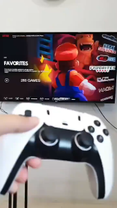 (จัดส่ง 24 ชม)PlayStation เกม stick 4k การควบคุมวิดีโอแบบไร้สาย 2.4G เกมสำหรับทีวี มีเกมมากกว่า 40000 เกม รับประกันหนึ่งปี