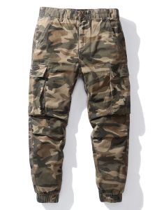 XIAXIANG | Relaxed Retro Outdoor Mens Camo Pants with Multiple Pockets Trousers