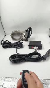 Universal Car Exhaust Pipe Electric Valve Kit Electric Remote Control System Kit 51 60 63 70 76MM Button Controller Kit