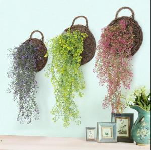 Tanaman Hias Daun Anggrek Juntai Plastik Tanpa Pot Bunga Rambat Sintesis Bunga Gantung PBP52