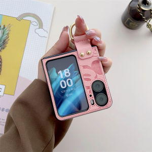 เคสสำหรับออปโป้ N2 ฝาพับซิลิโคน TPU นิ่มแบบบางพอดี ตัวเคสที่มีห่วงสำหรับถือส่องแสง ระยะเวลา ประกายระยิบ ระยับกัน ขายตามหา N2 พับได้