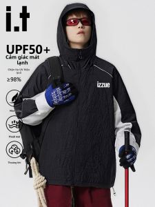 izzue | Anti-UV Cool Thin Hooded Jacket Black