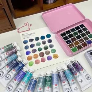 3.5ml Full Block Russian White Night Precipitated Color Layering Master Level Watercolor Paint Art Supplies Watercolor Creation