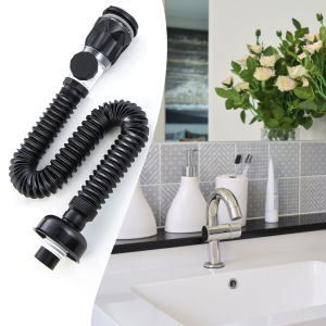 1Pc Kitchen Sink Drain Pipe Flexible Stretchable Deodorant Strainer Pipeline Bathroom Washbasin Anti Blockage Accessories