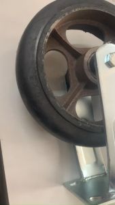 Bánh xe 250 mm cố định chịu tải lớn chất liệu cao su tại Máy NTT di chuyển nhẹ nhàng êm ái