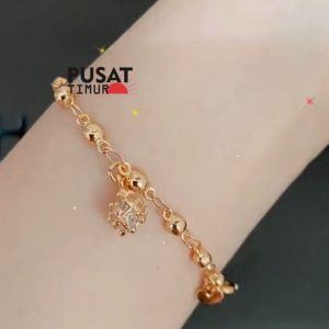 Gelang Xuping Love | Gelang Tangan Rantai Kekinian Perhiasan Tangan Wanita Fashion Trendy | PUSAT TIMUR