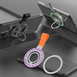 Magentic Twinkle Ring Holder 360 Rotate Stylish Ring Stand Finger Ring Grip Stand Holder for MagSafe Accessories