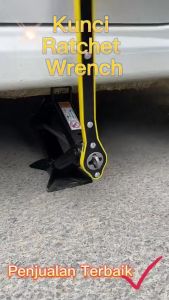 Alat Jack Mobil Kunci Pas Jack Ratchet Hemat Tenaga Kerja Otomatis Wrench Silang /Dengan Adaptor COD