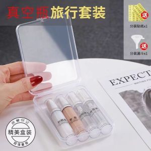 Bộ Bình Xịt Chân Không Cao Cấp Bộ Pha Loa Nước Hoa Cỡ Nhỏ Cho Kem Nền Và Kem Dưỡng Ẩm Bộ Bình Đựng Mỹ Phẩm Du Lịch