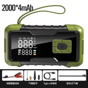 5-in-1 Car Jump Starter with Air Compressor 150PSI 12V Portable Power Bank Tire Inflator Emergency Battery Booster LED Light Sa