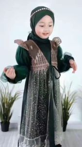 Brukat Syari Kids Terbaru Gamis Anak Lebaran