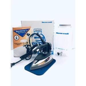 เตารีดไอน้ำอุตสาหกรรม ชิลเวอร์สตรา รุ่นES-94A หน้าเล็กขนาด4นิ้ว(เกาหลี)(อุปกรณ์เสริมครบ) (ฟรีแผ่นรองกันผ้าขึ้นเงาหนาอย่างดี)