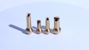 Through Hole Brass Ball Joint Nozzle for CNC Coolant System Long Rod Superior Leak Proof Performance