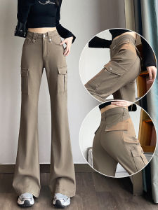 American Style High Waist Bell Bottom Jeans Womens Slim Fit Elastic Denim Pants Autumn New Arrival Cotton Stretch Fabric