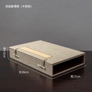 New Chinese Style Customizable Retro Thread-Bound Book Ancient Book Half Empty Letter Cover Shell Box Family Tree Genealogy Desktop Ancient Book Cover
