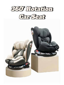 360° Rotating Baby Car Seat | 5-Point Safety Belt | Kids 0-12 Yrs | Adjustable Headrest【FireheartWarrior】