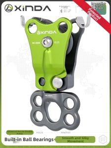 Xinda | High Load High Strength Rescue Equipment with Bearings Dual Pulley
