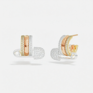 Tricolor Morse Code Earrings
