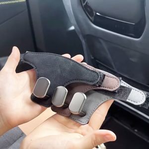 Kait Kursi Mobil Premium Kait tunggal & Penyimpanan Kulit Suede Logam Tahan Lama Aksesori Mobil Praktis