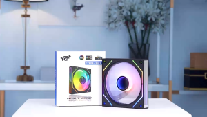 YGT ARGB Case Fan 3 In 1 Kit 4Pin PWM Silent Cooling Fan With Hub Control Remote 120mm PC Fan