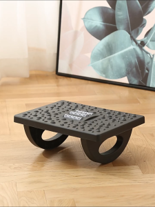 Under Desk Foot Massager Stool with Roller Nodes Ergonomic Rocking Foot Rest for Office Home Pain Relief