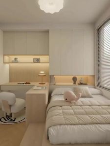 KidsRoom/Bedroom Customize Storage Bed Platform Bed c/w Table & Cabinet Bedroom Combination Set