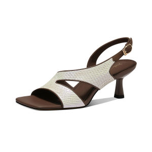JESSICA SOPHIA | Summer Elegant Style Square Toe Buckle Sandals Elevating