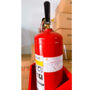 Combo 2 bình chữa cháy bột ABC 4kg Quang Phúc có tem kiểm định tặng NQTL 2IN1-Có phân loại kèm kệ để