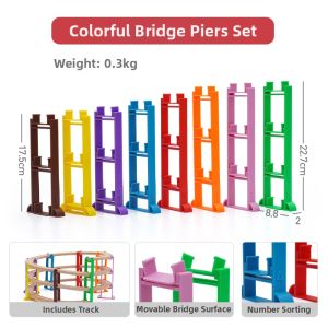 LEKU | Compatible Wooden Bridge Rails and Plastic Pillars
