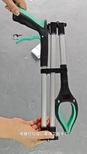 UNIDO Garbage Pick Foldable Garbage Clip Outdoor Pickup Cleaning Tools Trash Clip Litter Reachers Pickers Penyepit Sampah