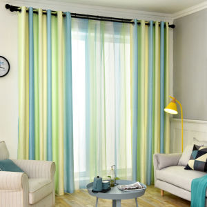 Nordic Ins Style Gradient Color Simple Modern Curtains