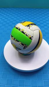 ELGMK ลูกวอลเลย์บอลสำหรับแข่งขันวอลเลย์บอลทำจาก PU ขนาด2สำหรับเล่นวอลเลย์บอลชายหาดกลางแจ้งตั้งแคมป์ลูกบอลฝึกเล่นเกมในร่ม