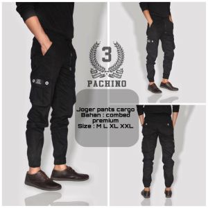 Celana Jogger Cargo Panjang Pria Stretch Melar Tebal Slimfit Skinny Celana Olahraga Cowok Cewek Keren Kasual Distro Hitam Abu Mocca Cream Size M-XXL