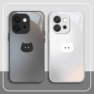 Black White Cat Silicone Phone Case for OnePlus 13T 12 Metal 11 Glass 10Pro New 9R Couple Men Ace5 Anti-Fall 3V Full Cover Racing Edition
