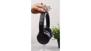 SOUL S Flow Headphone Bluetooth Kabel Audio 3.5mm Playtime up to 36 Jam Black