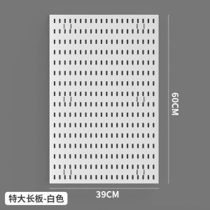 ช่องรูติดผนังแบบตั้งได้ สีขาว ไม่ต้องเจาะ ปรับเปลี่ยนโต๊ะทำงาน ติดตั้งง่าย อุปกรณ์ตกแต่ง ตู้เสื้อผ้า สำหรับบ้าน วัสดุ PP