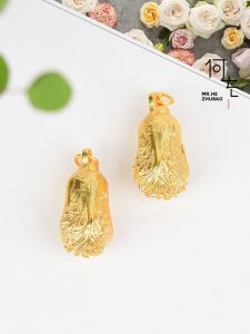 High Color Retention Gold Plated Cabbage Pendant Keychain Sweater Chain Car Hanging Accessory for Men And Women