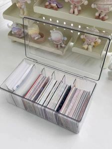 Small Card Film Storage Box Clip Sets of Cards Pokemon Game King Box Transparent and Dustproof Blind Box Clip Self-Printed Cassette