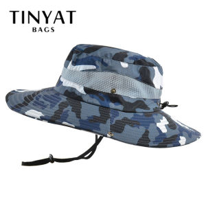 TINYAT Sun Hats for Men Women Bucket Hat UPF 50+ Boonie Hat Foldable UV Protection Hiking Beach Fishing Summer Safari