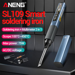 ANENG | ANENG SL109 Electric Soldering Irons Adjustable Temperature Welding Solder Rework Station Heat Pen Repair kitXL830L Multimeter