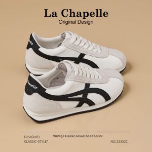 La Chapelle | Height-Enhancing Autumn Women White Sneakers
