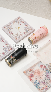 [Exclusive Package] DAFANYA - Tumbler Botol Minum 500ml Stainless Motif Mug Cangkir Minuman Tahan Panas Dingin + Jilbab