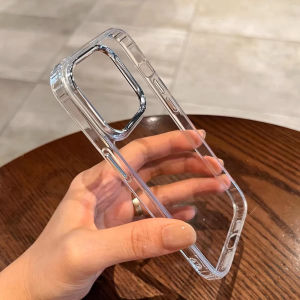 Luxury Transparent Phone Case For Samsung S26 Ultra S25 S24 FE S23 S22 A57 A55 A56 A37 A36 A17 A16 A07 A06 Clear Soft Back Cover