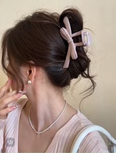 Kẹp tóc càng cua Doudou Cặp tóc nữ Kẹp gắp tóc Kẹp tóc hình nơ Kẹp càng cua Kẹp tóc dày 13cm ZJ159