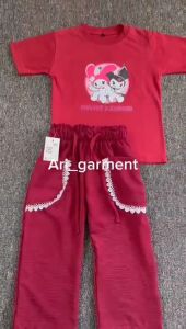Setelan Anak Perempuan: Nyaman, Desain Melody & Kaos Kuromi